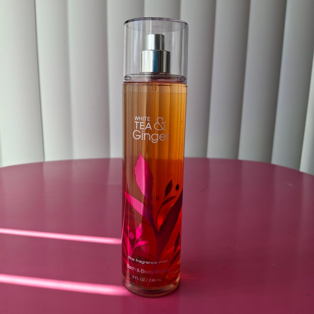 Bath & Body Works WHITE TEA & GINGER Fine Fragrance Mist 8 oz Retired Original